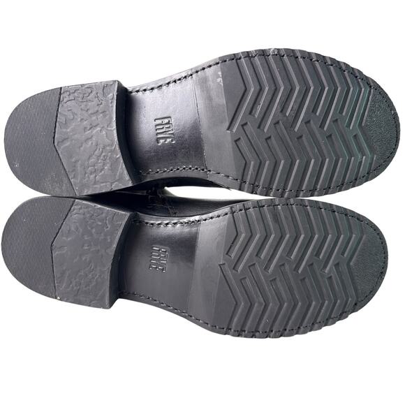 Frye Boot Veronica Inside Zip Ankle 6" Women's 9.5 M Black Leather Round Toe - Picture 7 of 10